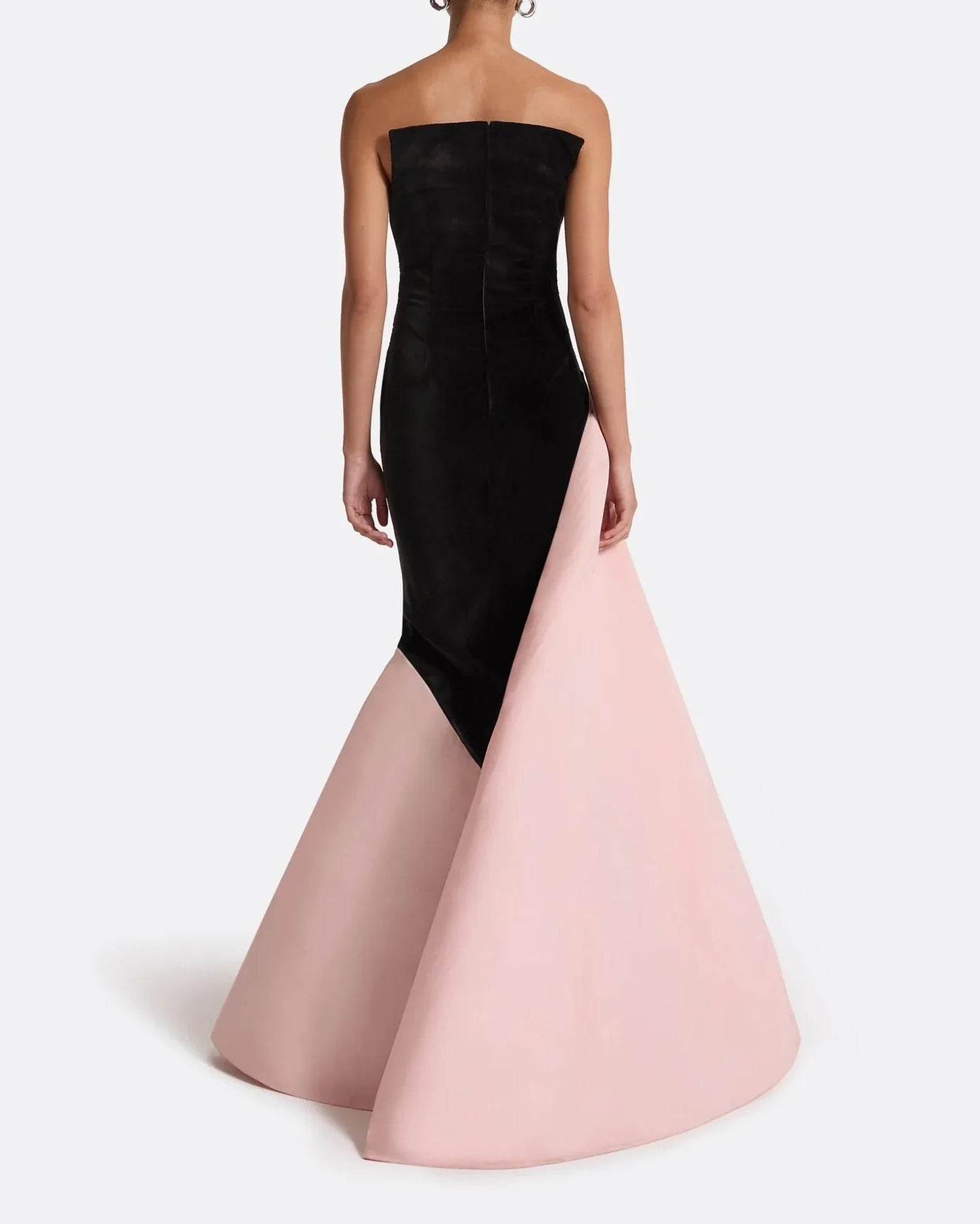 Strapless evening dress with bodice - Lucy