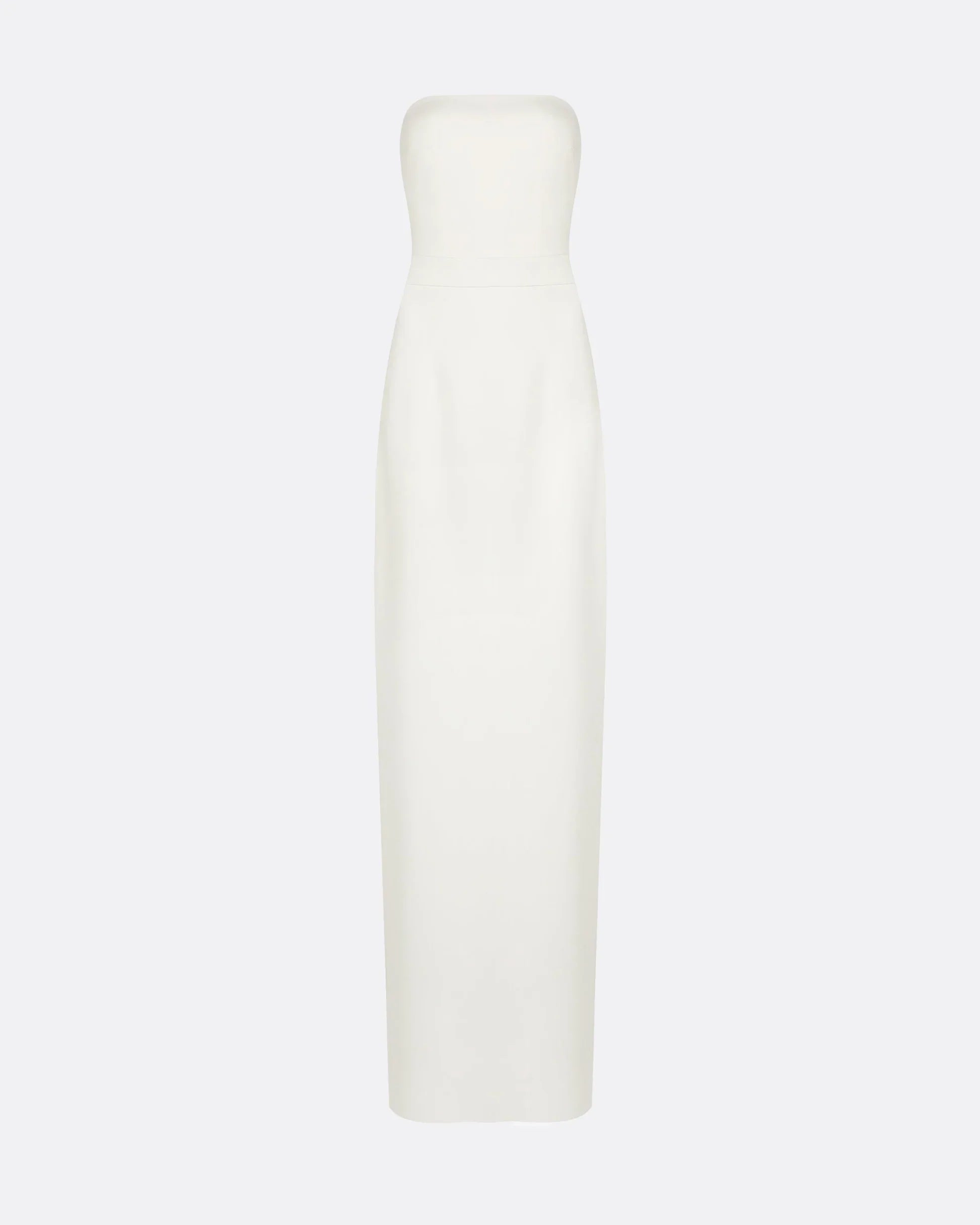 strapless column gown with clean bandeau neckline – ELYA