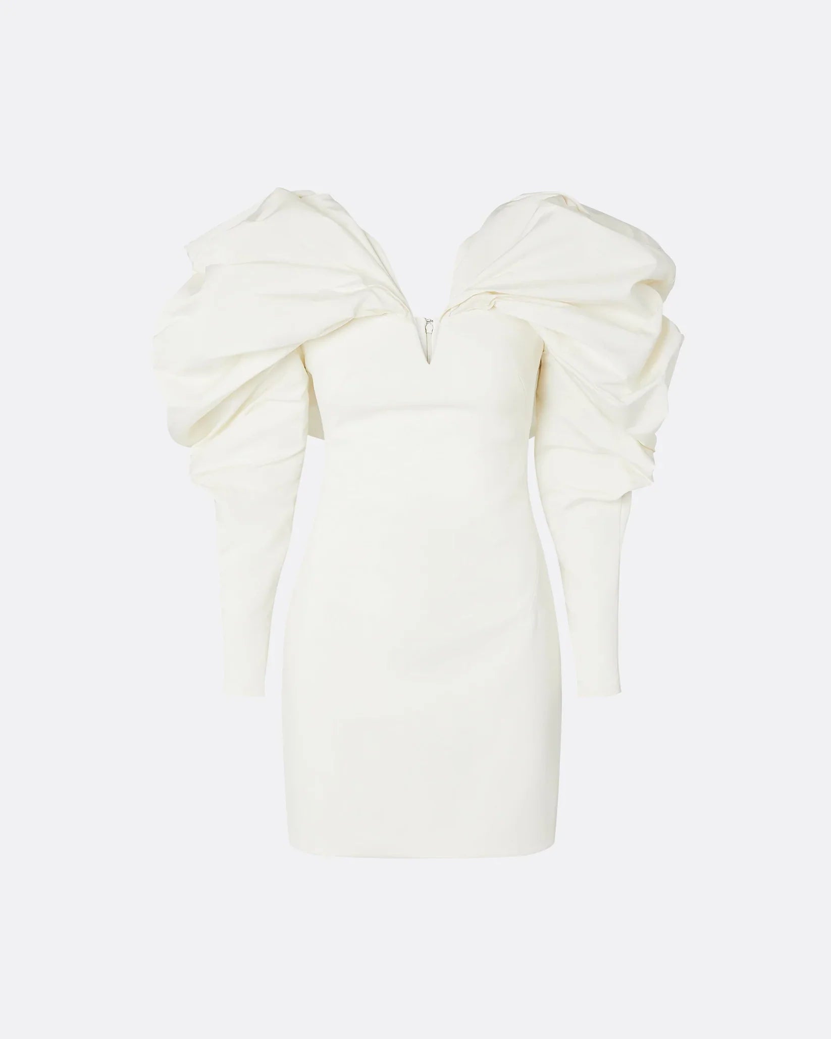 Mini dress with voluminous puff sleeves -Megan