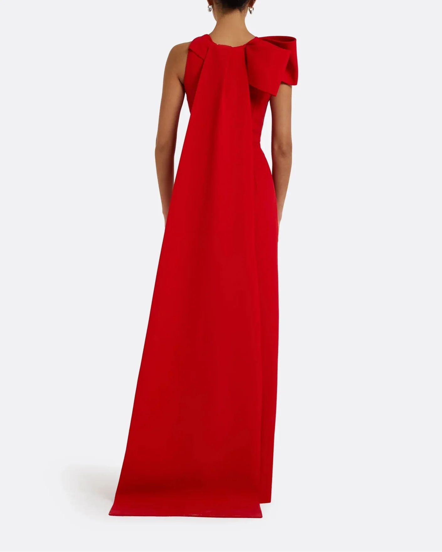 Sleeveless column dress with bow accent - Lura