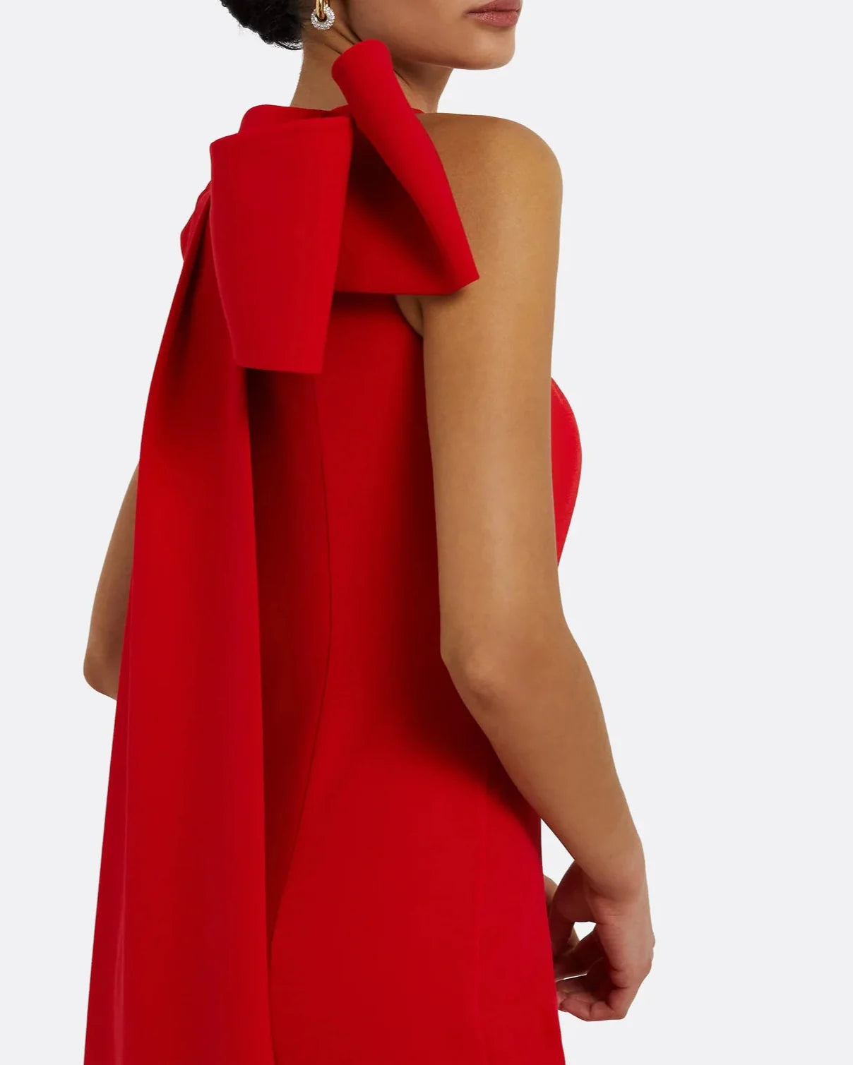Sleeveless column dress with bow accent - Lura