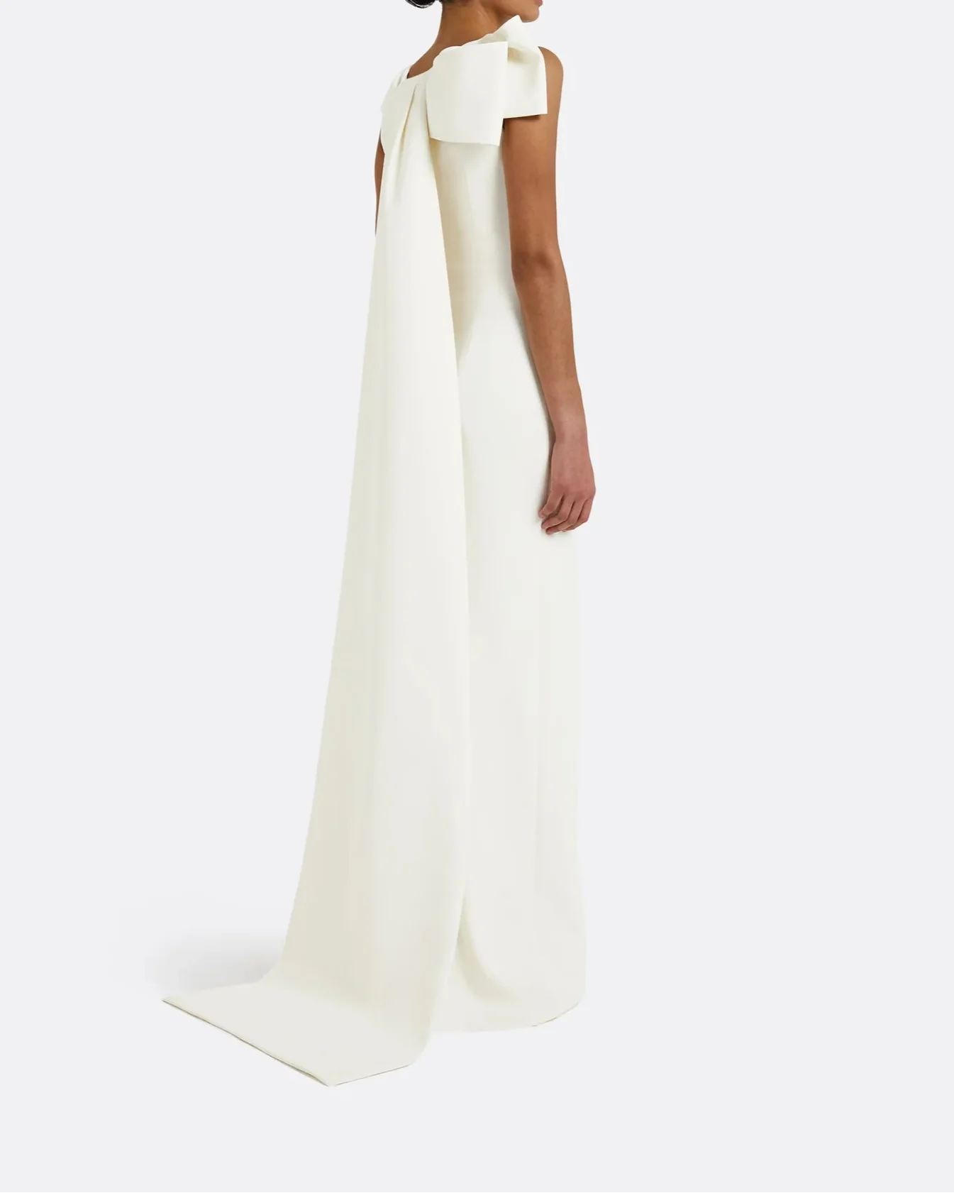 Sleeveless column dress with bow accent - Lura
