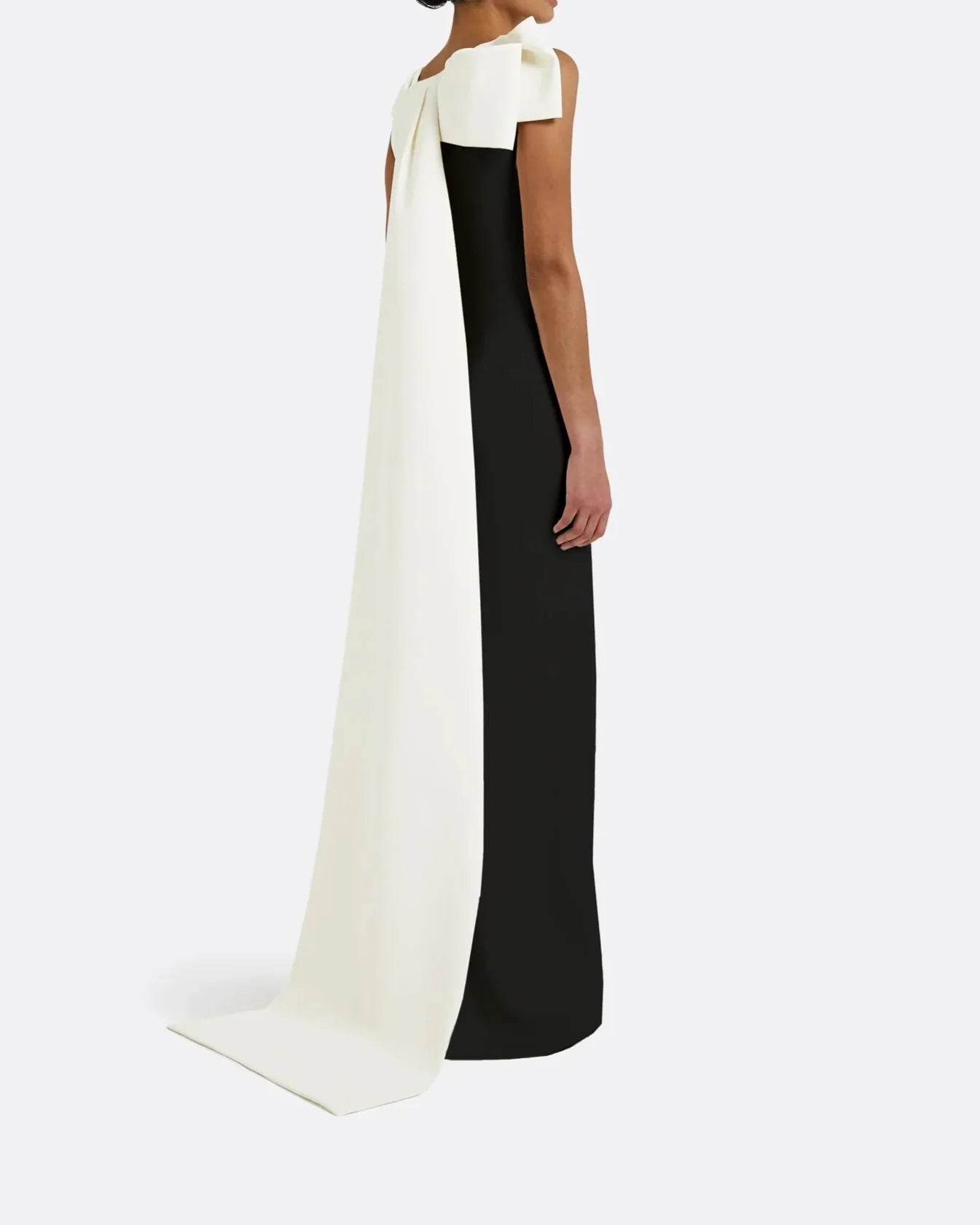 Sleeveless column dress with bow accent - Lura