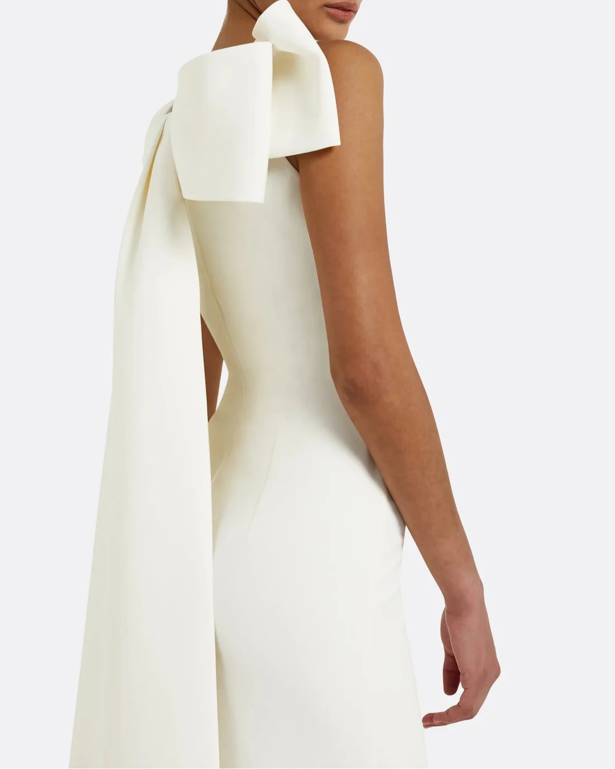 Sleeveless column dress with bow accent - Lura