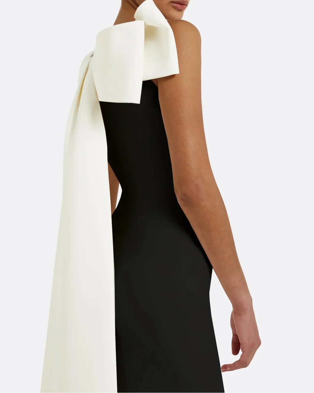 Sleeveless column dress with bow accent - Lura