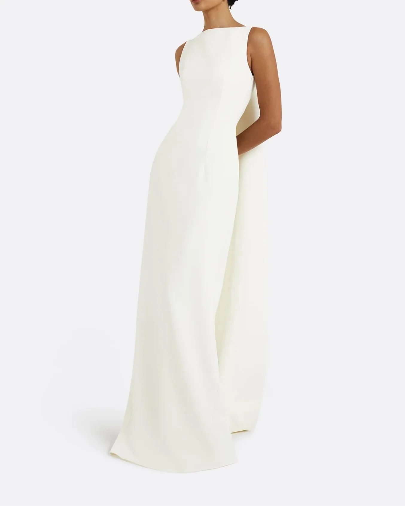 Sleeveless column dress with bow accent - Lura