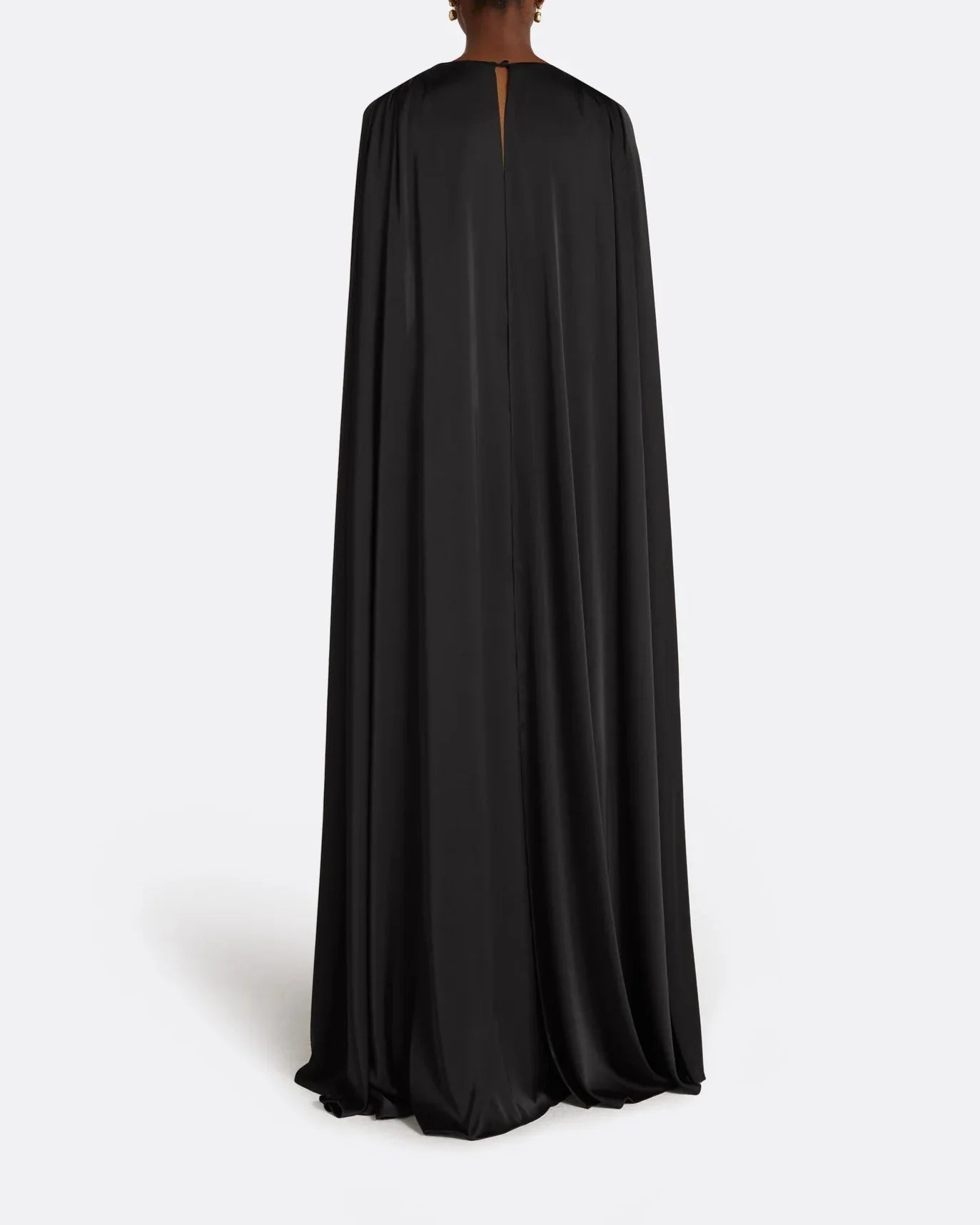 V-neck pleated dress with embellished waist-Patricia