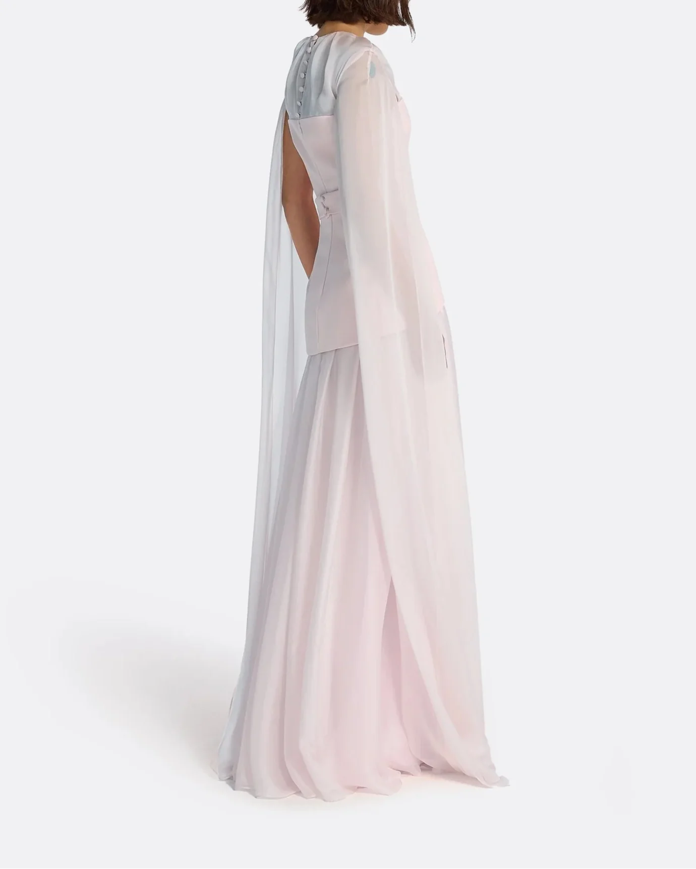 Long Sleeve Multi-Layer Dress - BLUSH