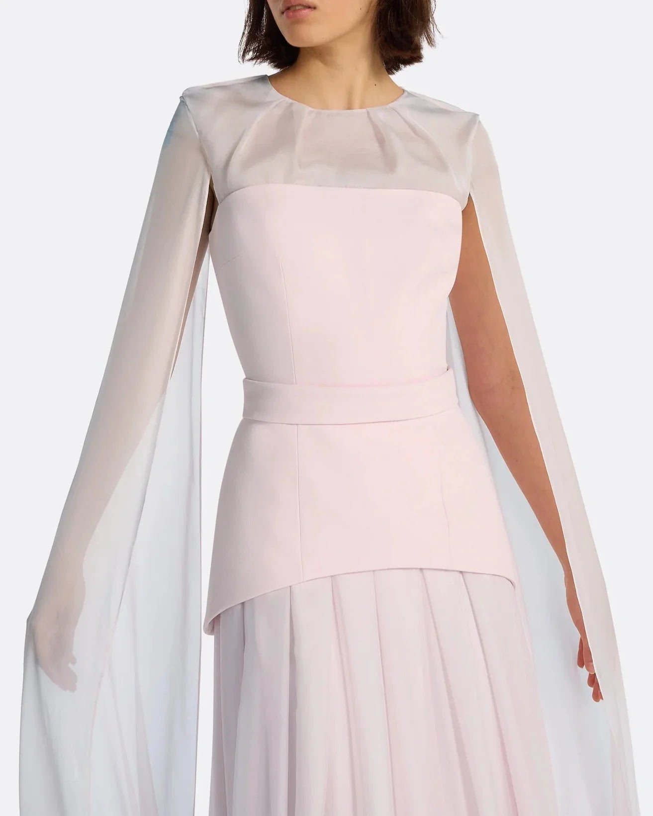 Long Sleeve Multi-Layer Dress - BLUSH
