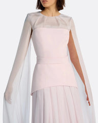 Long Sleeve Multi-Layer Dress - BLUSH