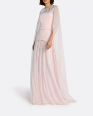 Long Sleeve Multi-Layer Dress - BLUSH