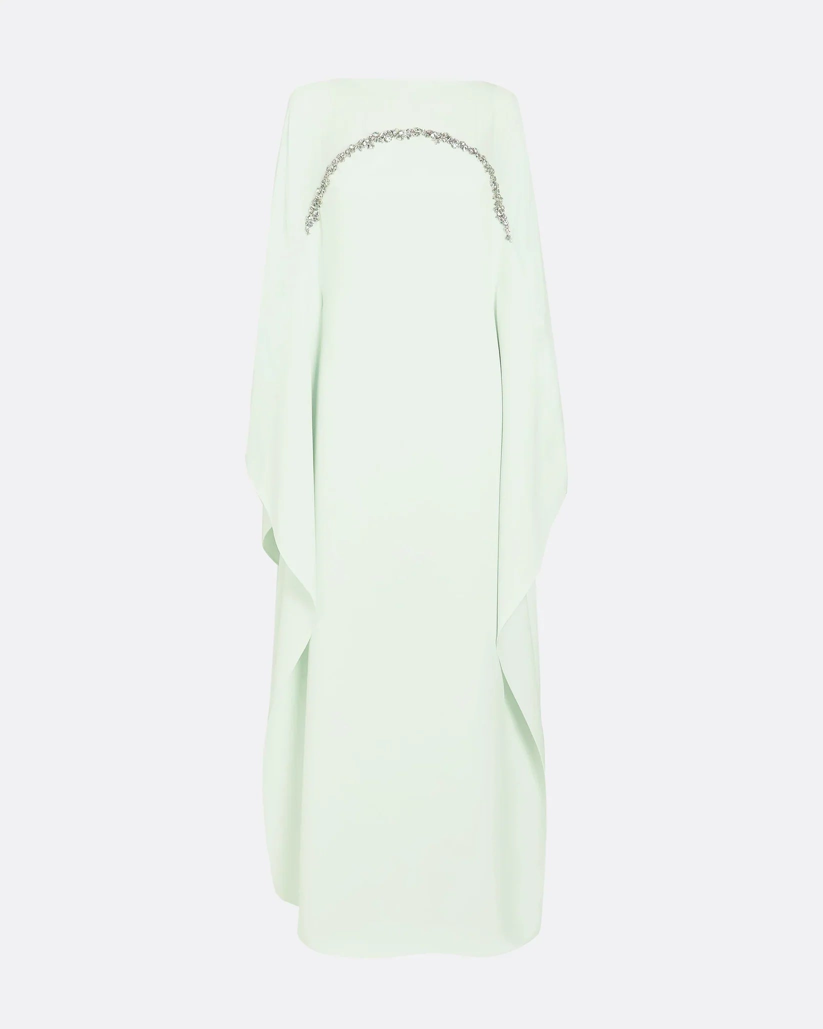 Strapless column dress with embellished cape - Alex