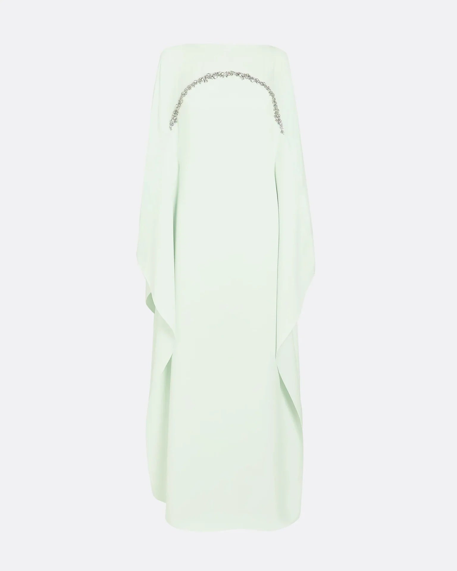 Strapless column dress with embellished cape - Alex