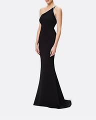 One-shoulder fitted dress with crystal embellishment - Daisy