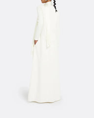 Long-sleeve gown with scarf - Lina