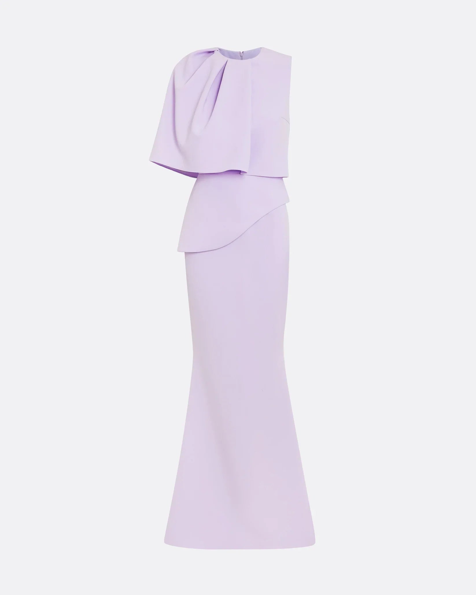 One shoulder column dress with attractive details - Olivia