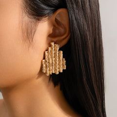 hammered bar cluster earrings – SYRA