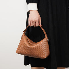 woven hobo bag with sculpted handle – SIENNL