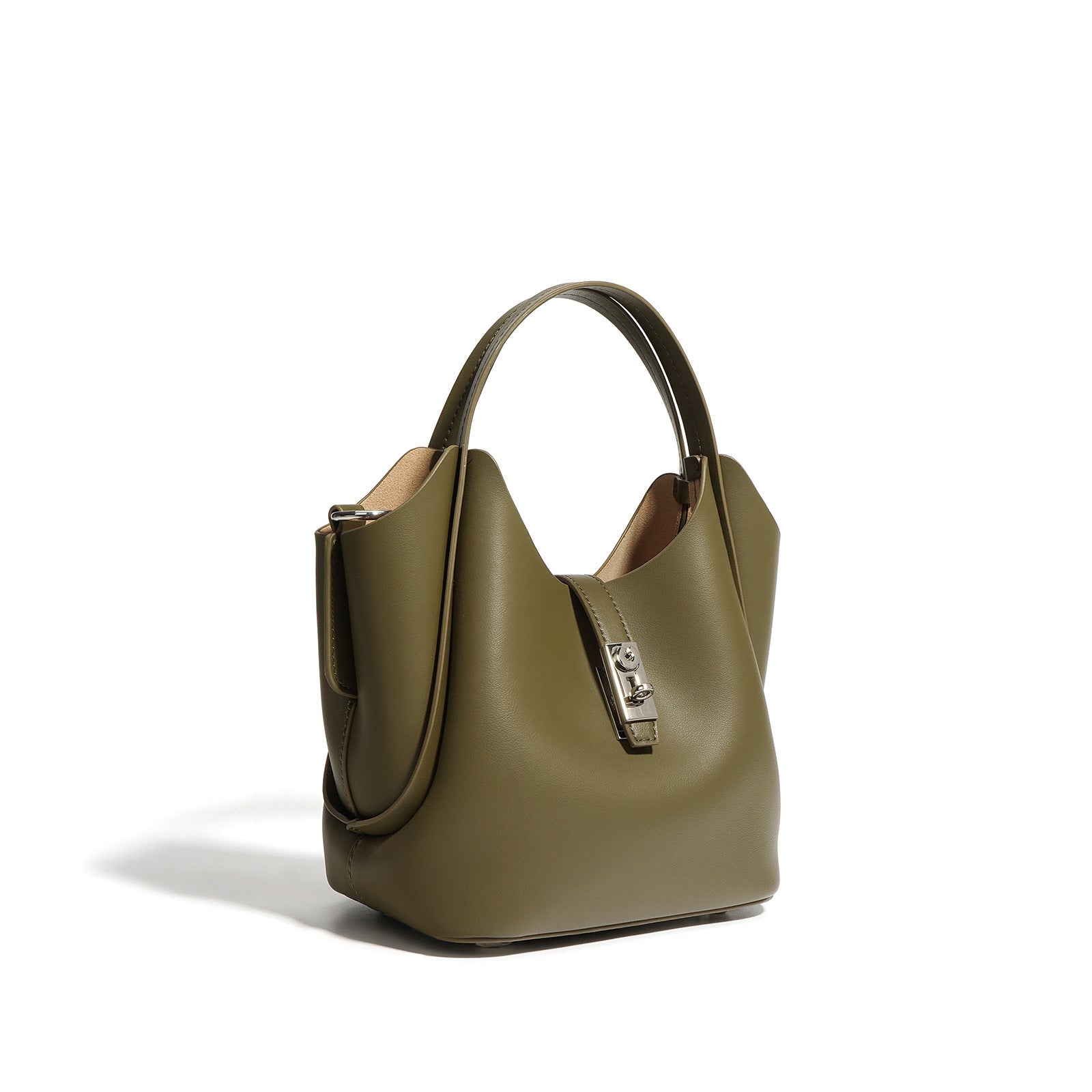 structured tote with silver turn-lock – IVORYN