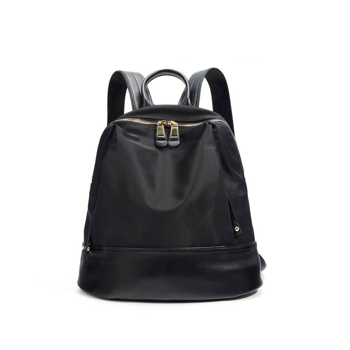 woven leather shoulder bag with zipper top - LIXA