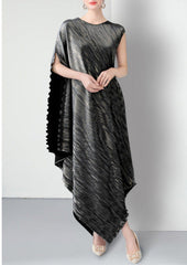 One-shoulder pleated asymmetric dress - SIENKA