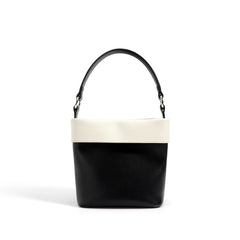 two-tone bucket bag with contrast cuff - VESRA