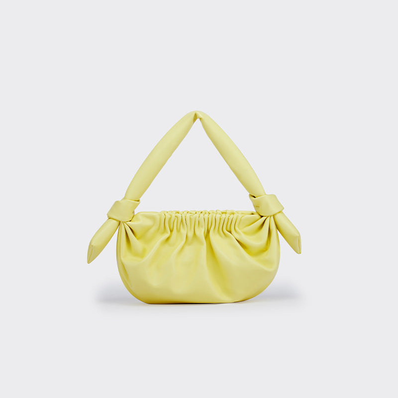 ruched shoulder bag with knotted handle - BELXE