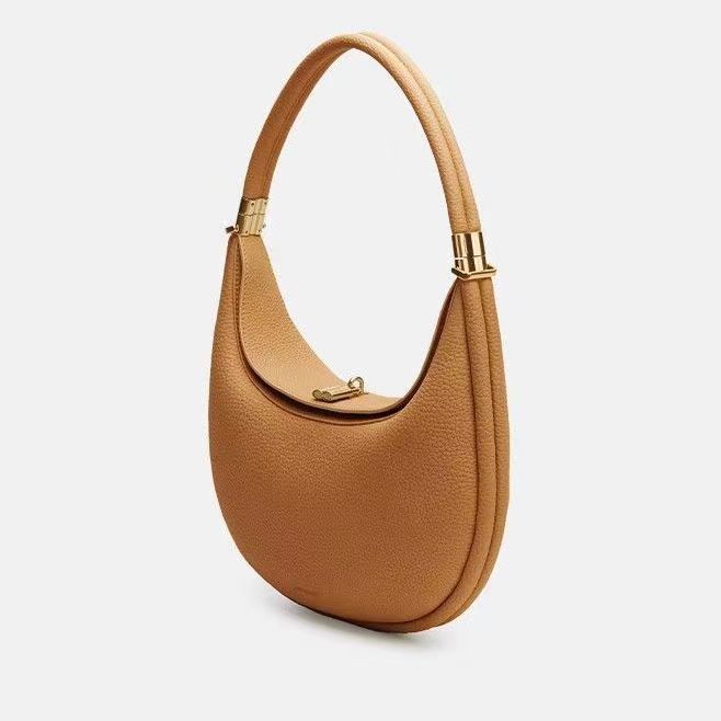 crescent hobo bag with gold hardware – MIRA