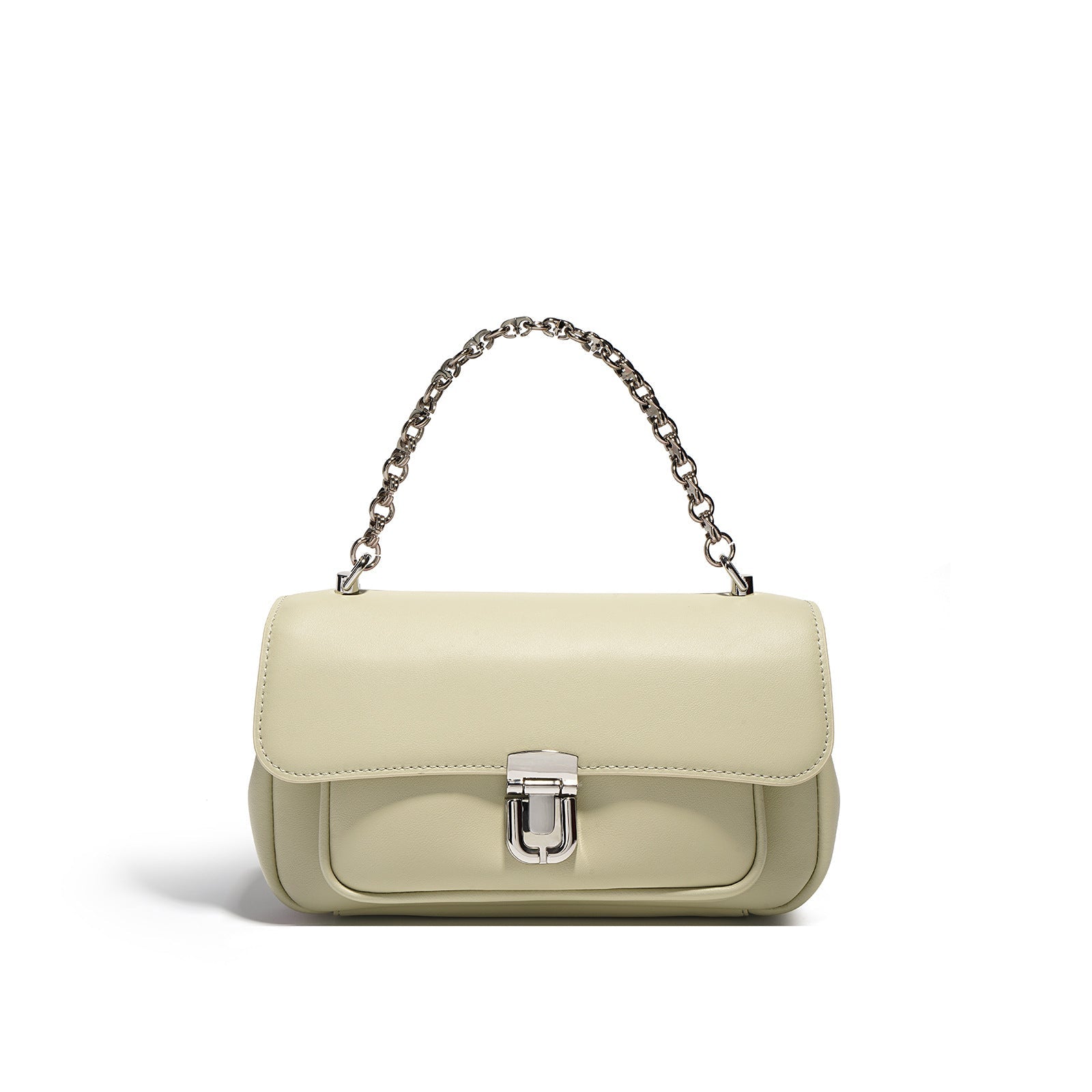 chain-handle flap bag in blush pink – LAYLA