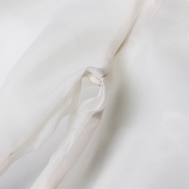 White blouse with floral design - Celtam