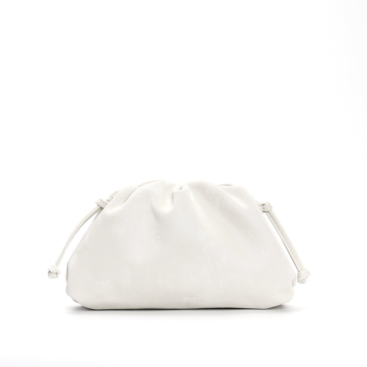 drawstring velvet-effect clutch bag - NOVIA
