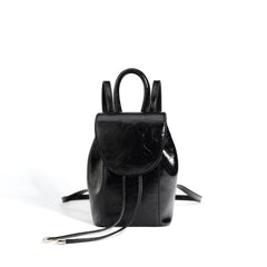 mini structured backpack with rounded flap - LIXA