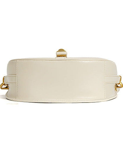 structured curved flap bag with wide crossbody strap – ZIVA