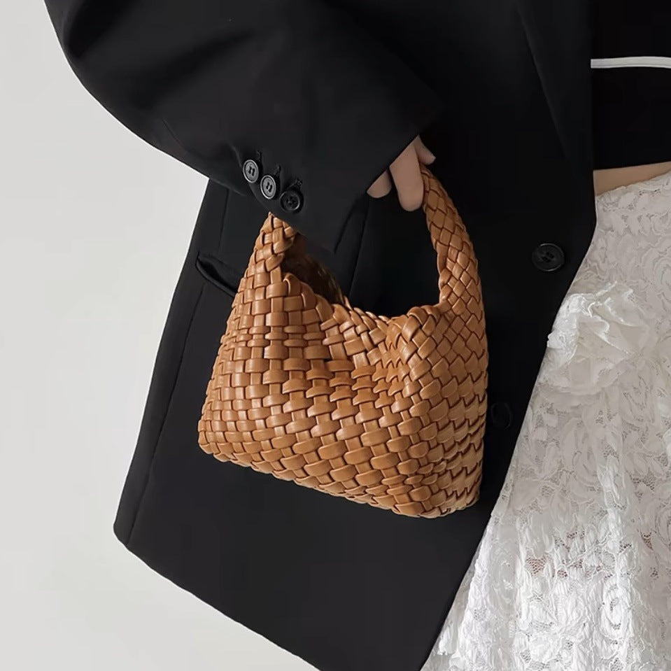 woven handbag set with detachable pouch - Wirfu