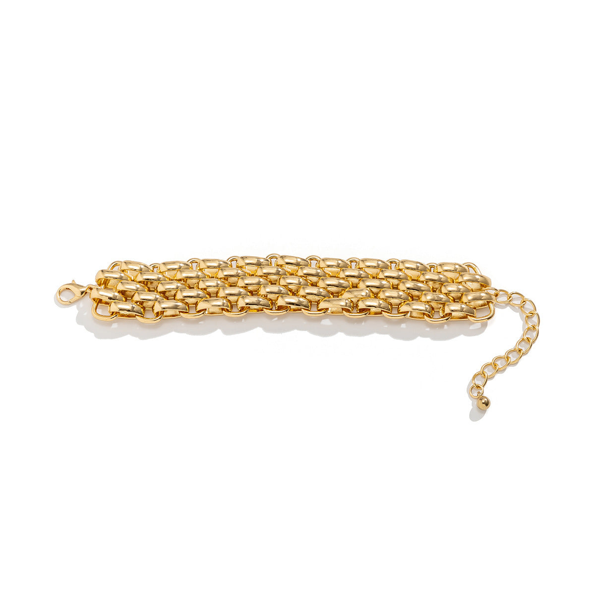 Chunky Link Bracelet with Bold Detailing - Gumy