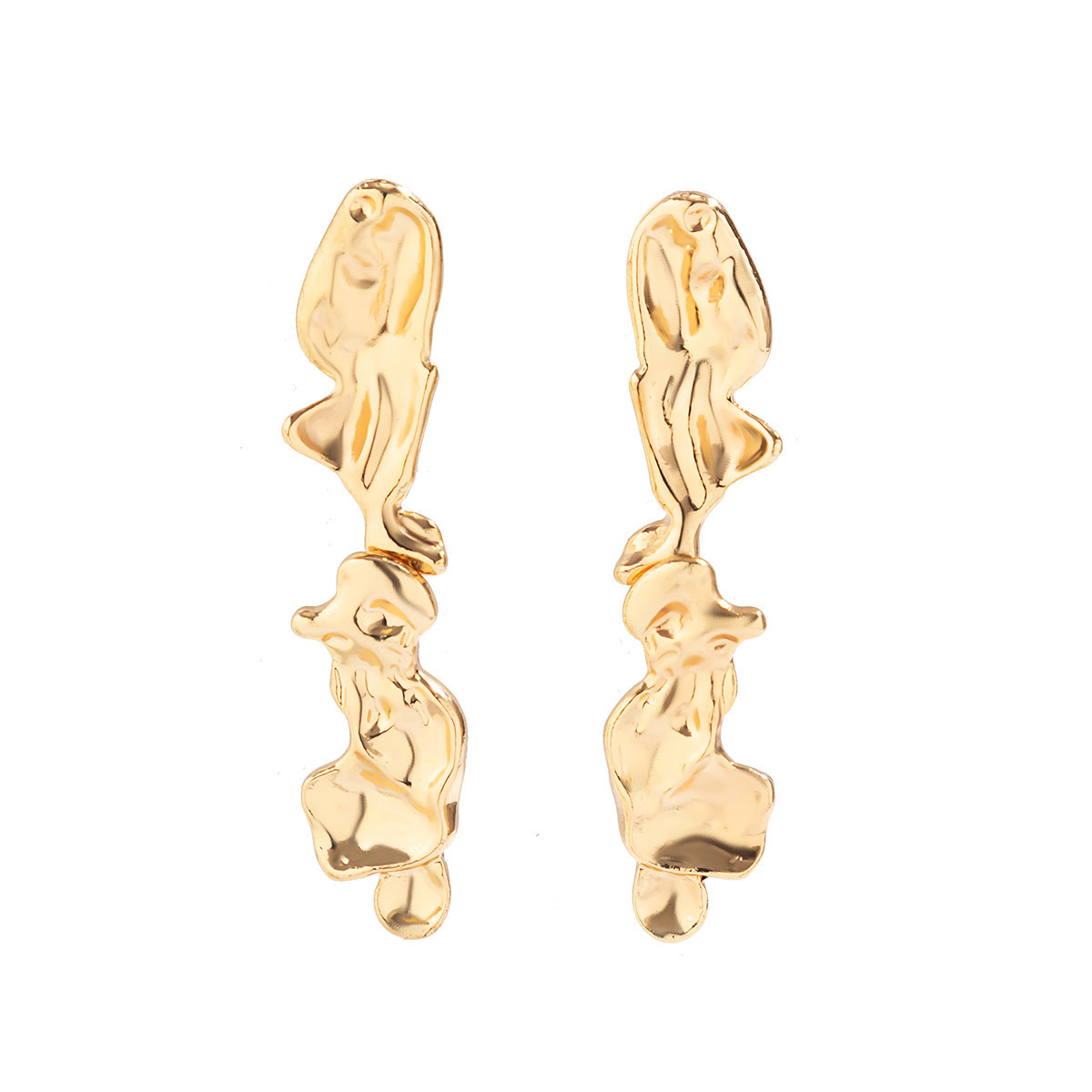 molten textured jewelry set with sculpted edges – ASTRA