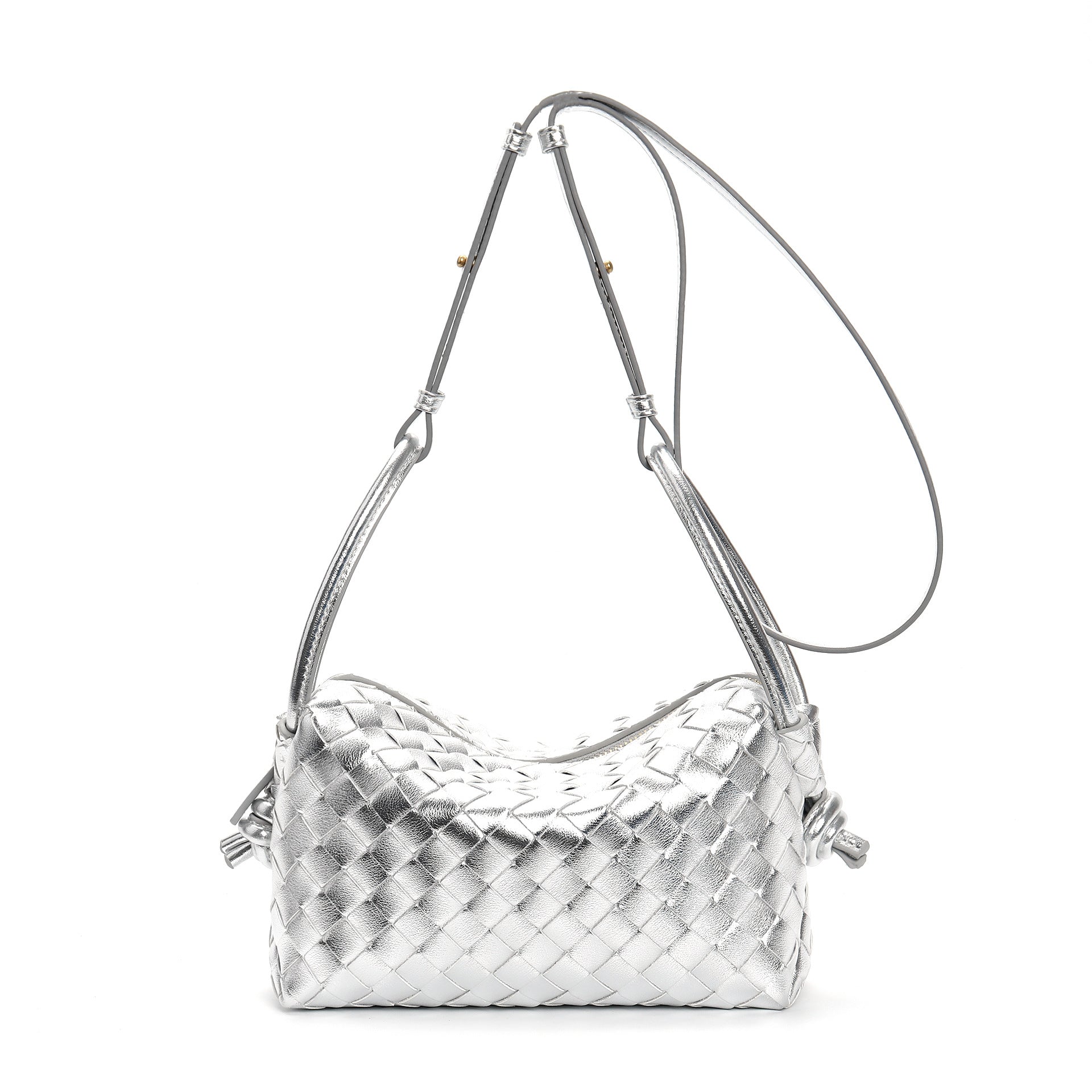 textured leather crossbody with adjustable strap - INESU