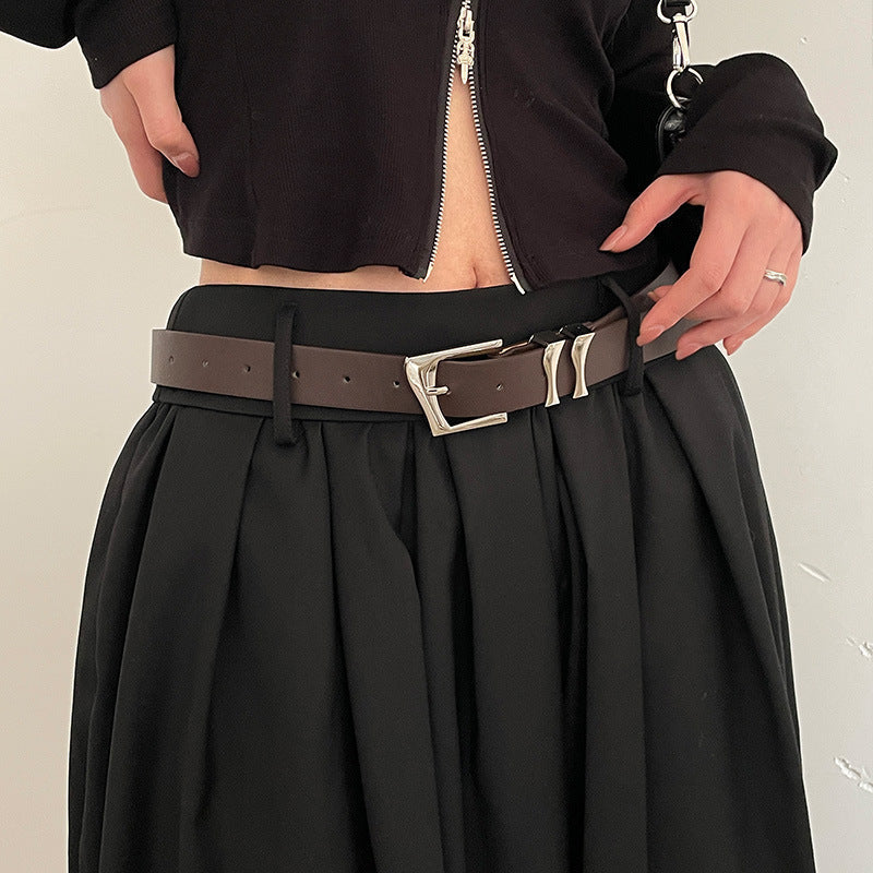 Women's belt with a distinctive design - ERLEN