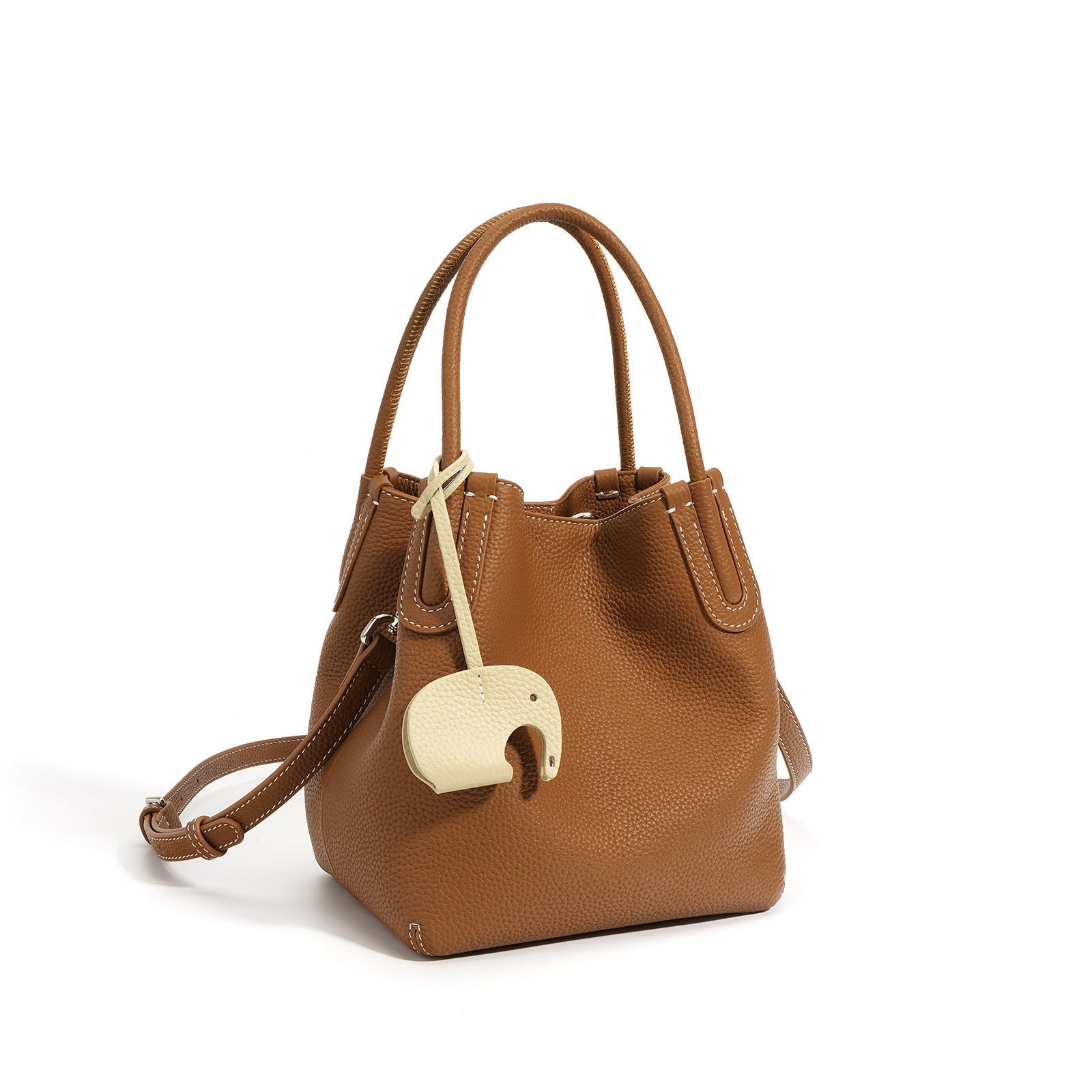 mini bucket bag with elephant charm – TERRA