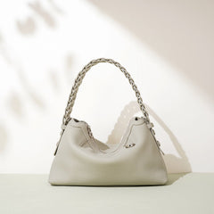 crescent shoulder bag with braided handle – NOVLH