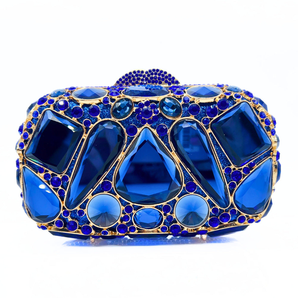 Clutch with amber gemstones and accents - Ashnu
