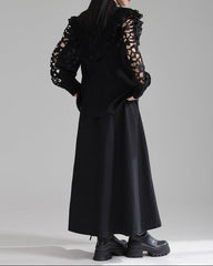 Long-sleeve blouse with lace detailing - Vursi