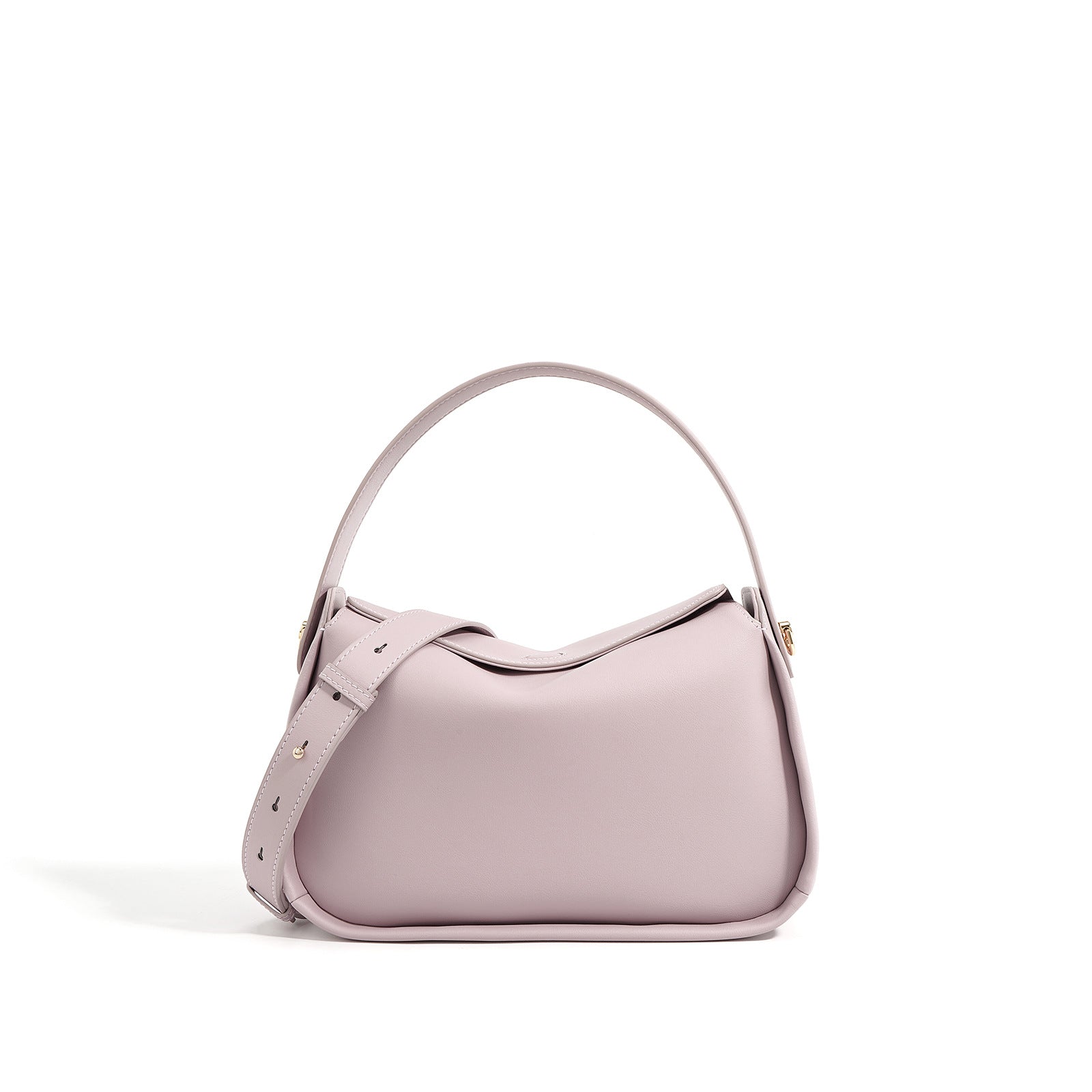 curved-edge shoulder bag with adjustable strap – LILA
