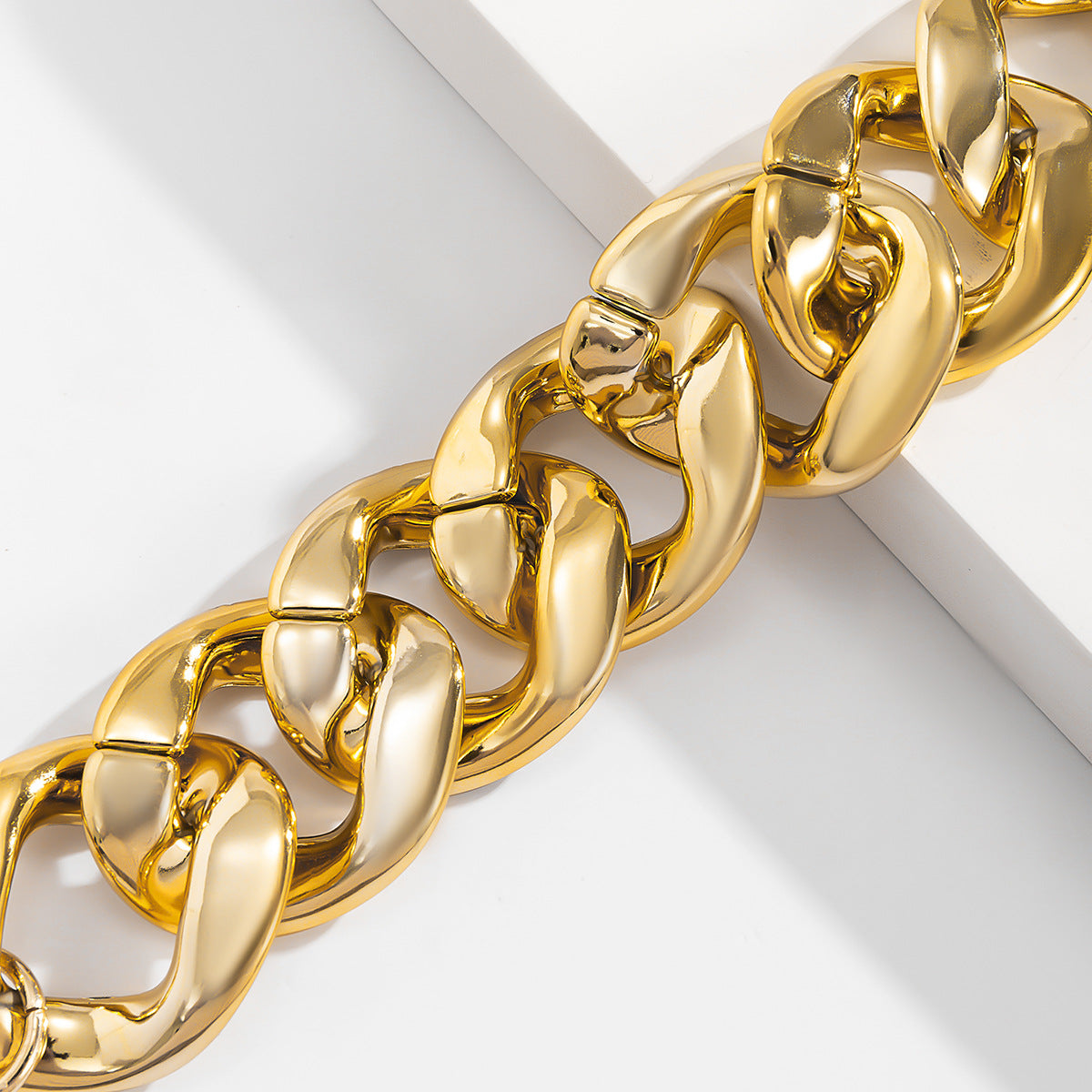 Exaggerated geometric metal jewelry chain handmade - PALSE