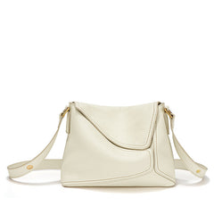 asymmetric flap shoulder bag with sculpted silhouette – NOWVA