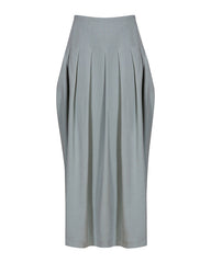 High-waist pleated skirt with sculpted volume - Ajri