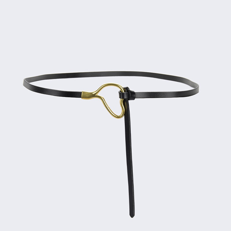 Women's Genuine Leather Belt with Knot - GIKIN