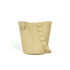 Structured bucket bag with circle strap detail – NYLGA