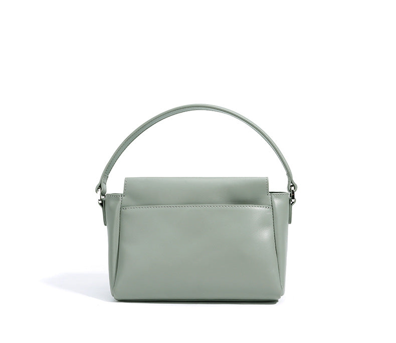 top-handle bag with silver clasp – MINT