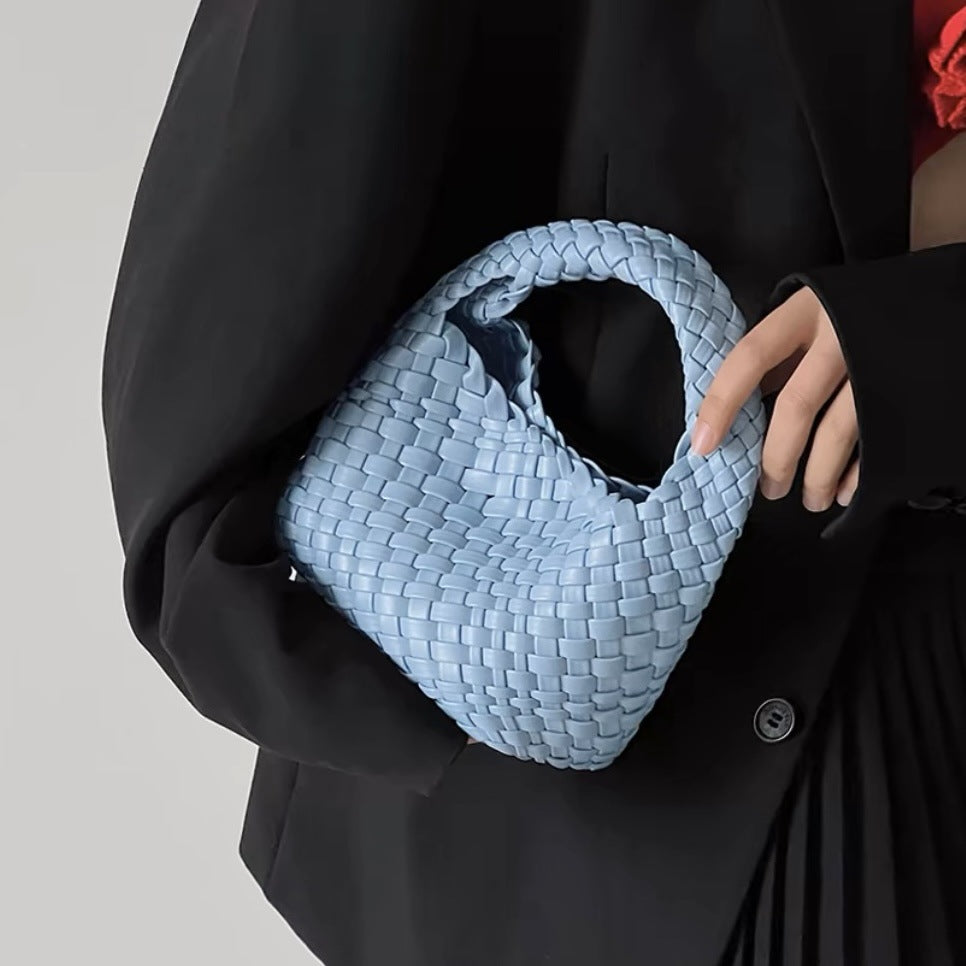 woven handbag set with detachable pouch - Wirfu